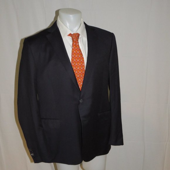Ermenegildo Zegna Micronsphere Solid Navy Recent Two Button Sport Coat 48R - Picture 6 of 11